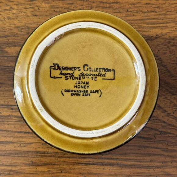 Vintage‎ Designer's Collection Bowl Stoneware Honey Japan 4.5”x3” - Picture 3 of 8